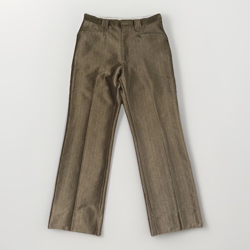 Vintage Made In USA Silverado Western Pants Brown Toupe 31x30 70s 80s Cowboy